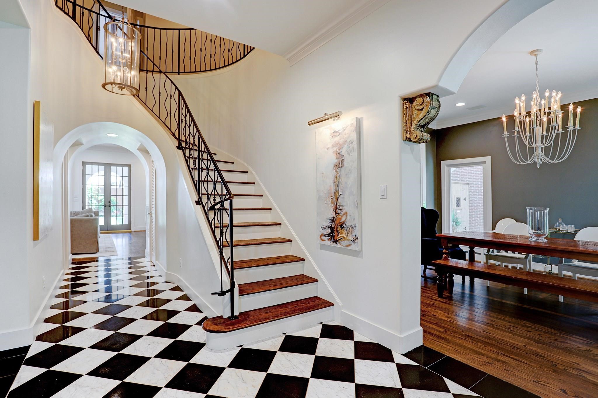 3779 Robinhood Street Houston, TX 77005 - Photo 2 of 17 Archway details, one of a kind floors.