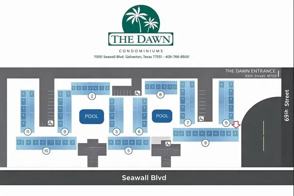 $394,000 | 7000 Seawall Boulevard, Unit 211, Galveston, TX 77551