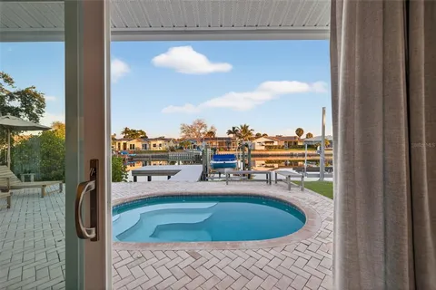 a view of outdoor space with swimming pool