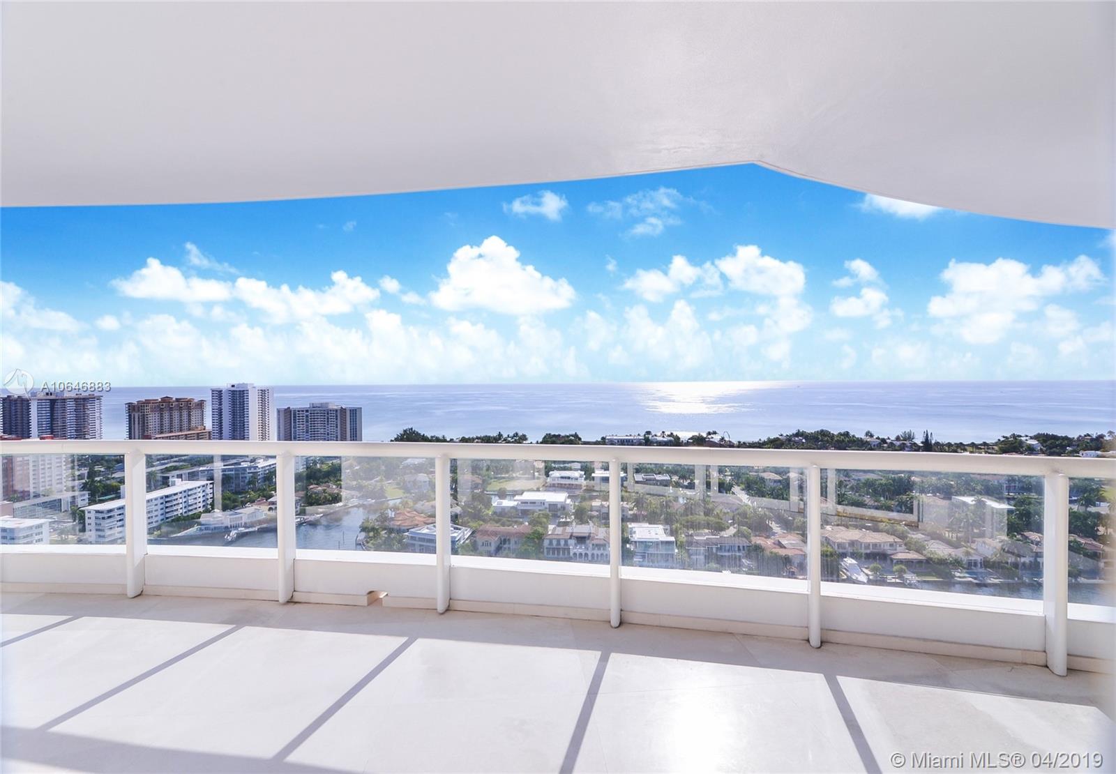 21200 Point Place Aventura, FL 33180 - Photo 9 of 35 MAIN TERRACE OVERLOOKING OCEAN AND INTRACOASTAL