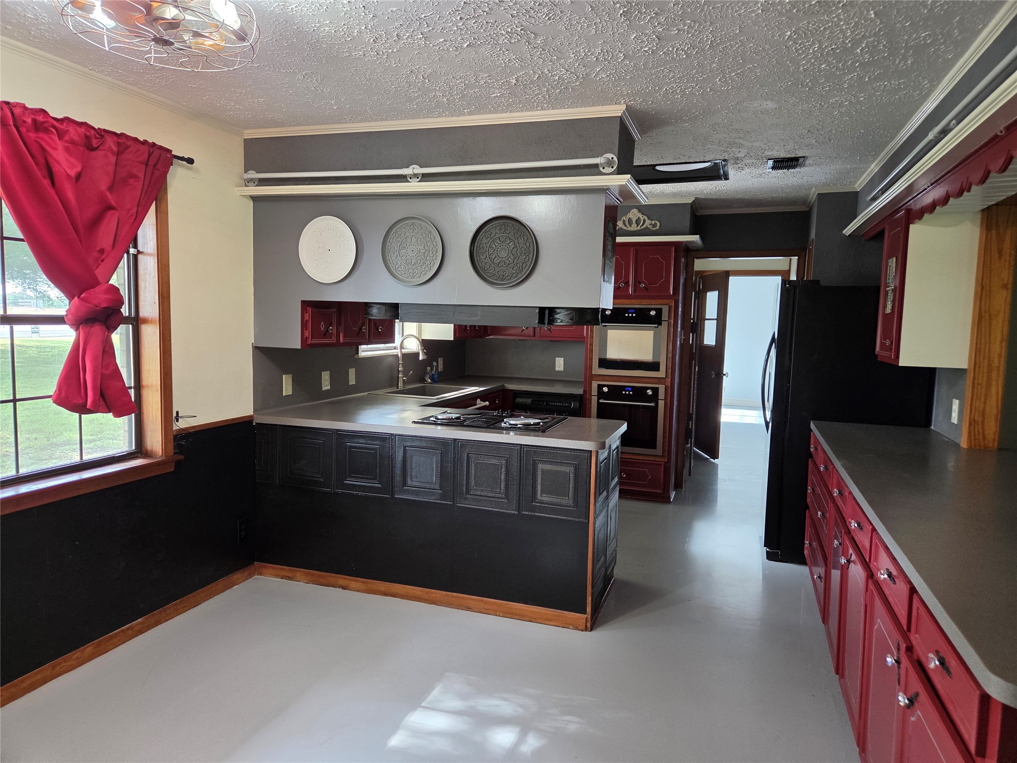 5953 Fm 141 Dime Box, TX 77853 - Photo 6 of 20 a kitchen with stainless steel appliances granite countertop a stove and a microwave