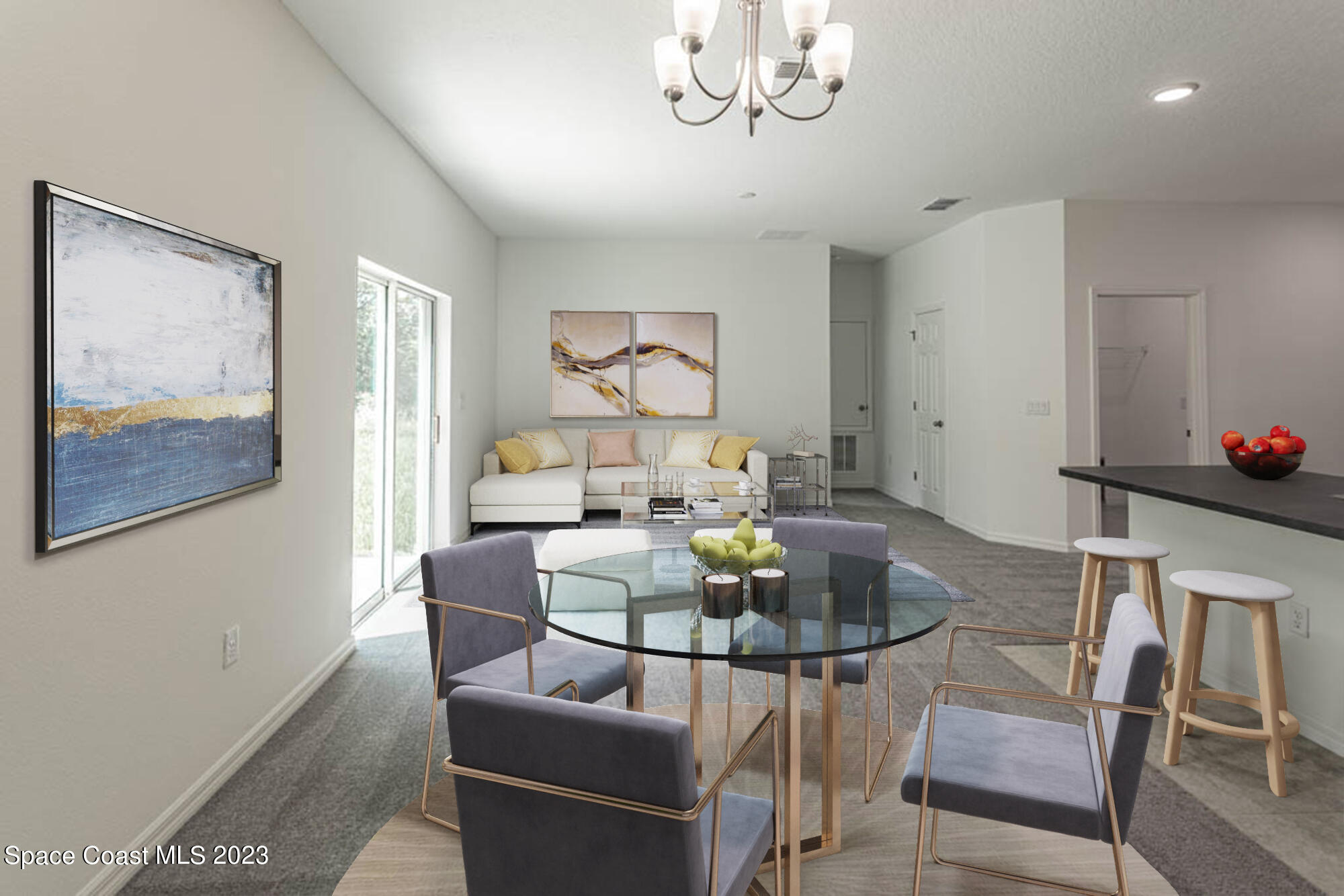 174 Compass Titusville, FL 32796 - Photo 14 of 32 a dining room with furniture and window