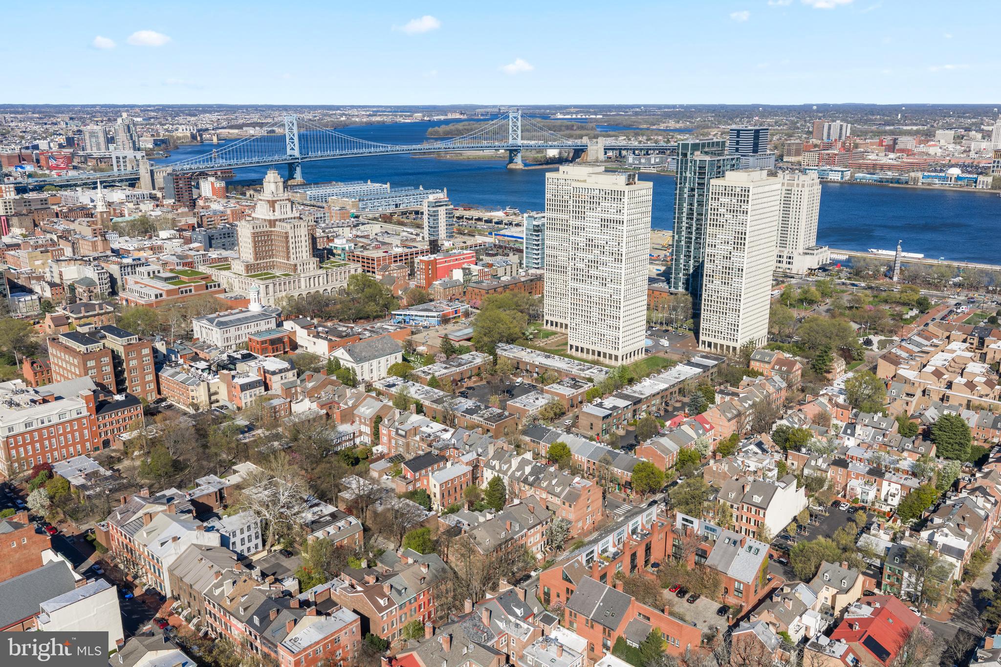 303 Spruce Street Philadelphia, PA 19106 - Photo 2 of 30 an aerial view of a city