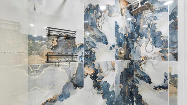 a picture of a room with lots of trees