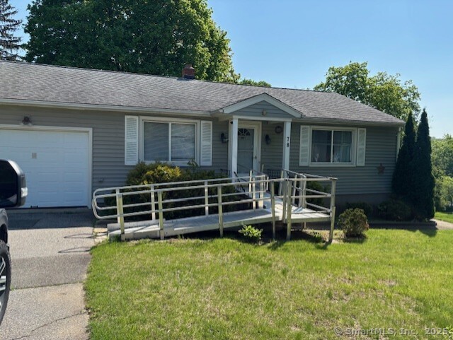 78 Pleasant View Road Thomaston, CT 06787 - Photo 1 of 1 a view of a house with backyard and sitting area