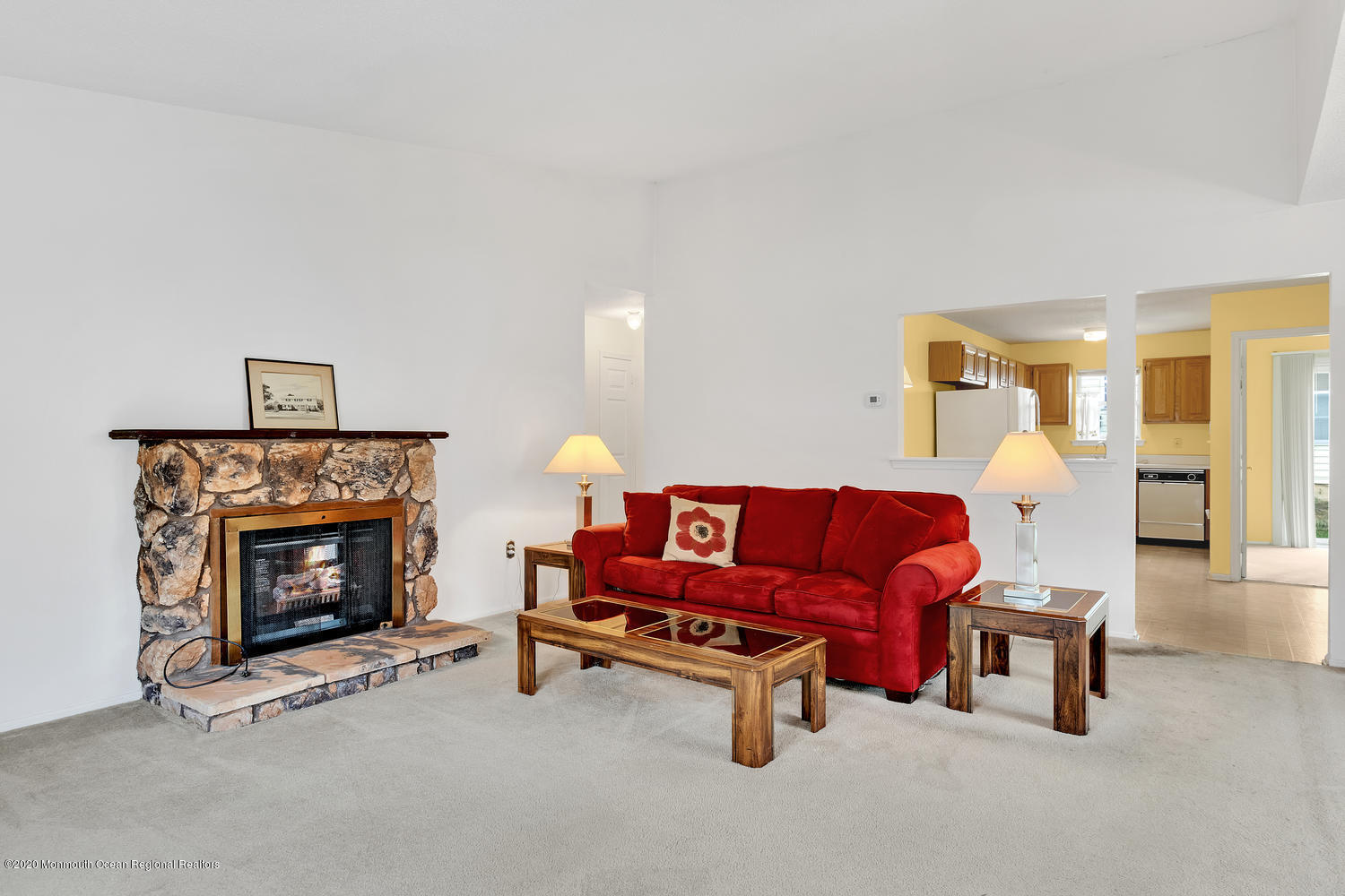 28 Ivy Ridge Close Freehold, NJ 07728 - Photo 3 of 17 Living Room w/fireplace