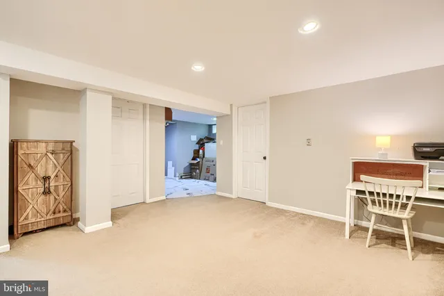 a view of a livingroom with furniture and a couch