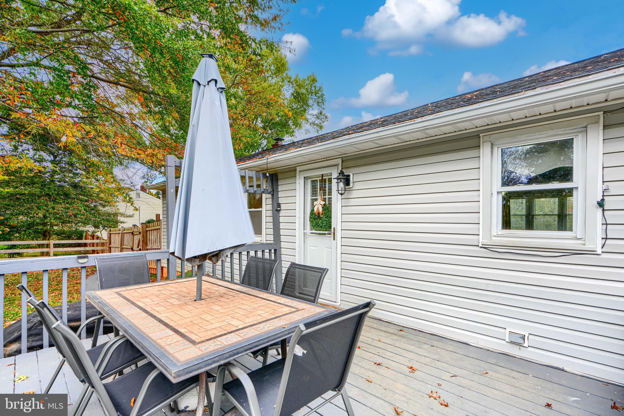 1026 Prospect Mill Road Bel Air, MD 21015 - Photo 33 of 38 a view of a patio with table and chairs and wooden floor