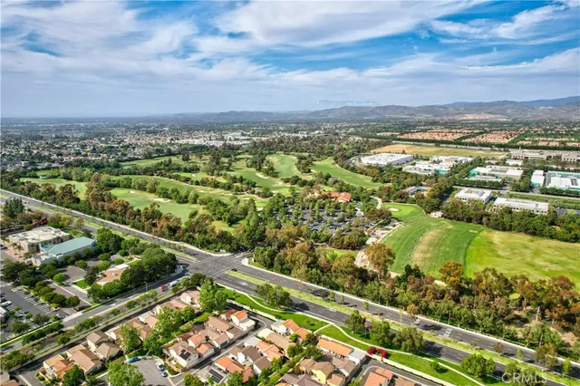 a view of a city with an ocean