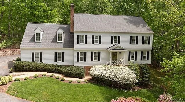 a aerial view of a house