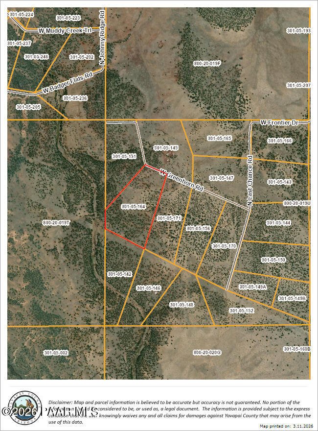 1358 West Greenhorn Road Seligman, AZ 86337 - Photo 16 of 16 1358 Greenhorn overhead