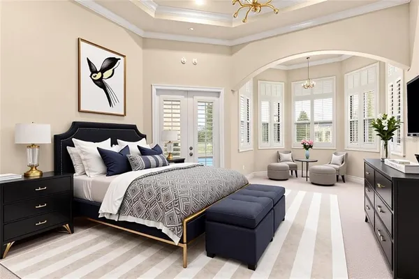 a view of a hallway with a window