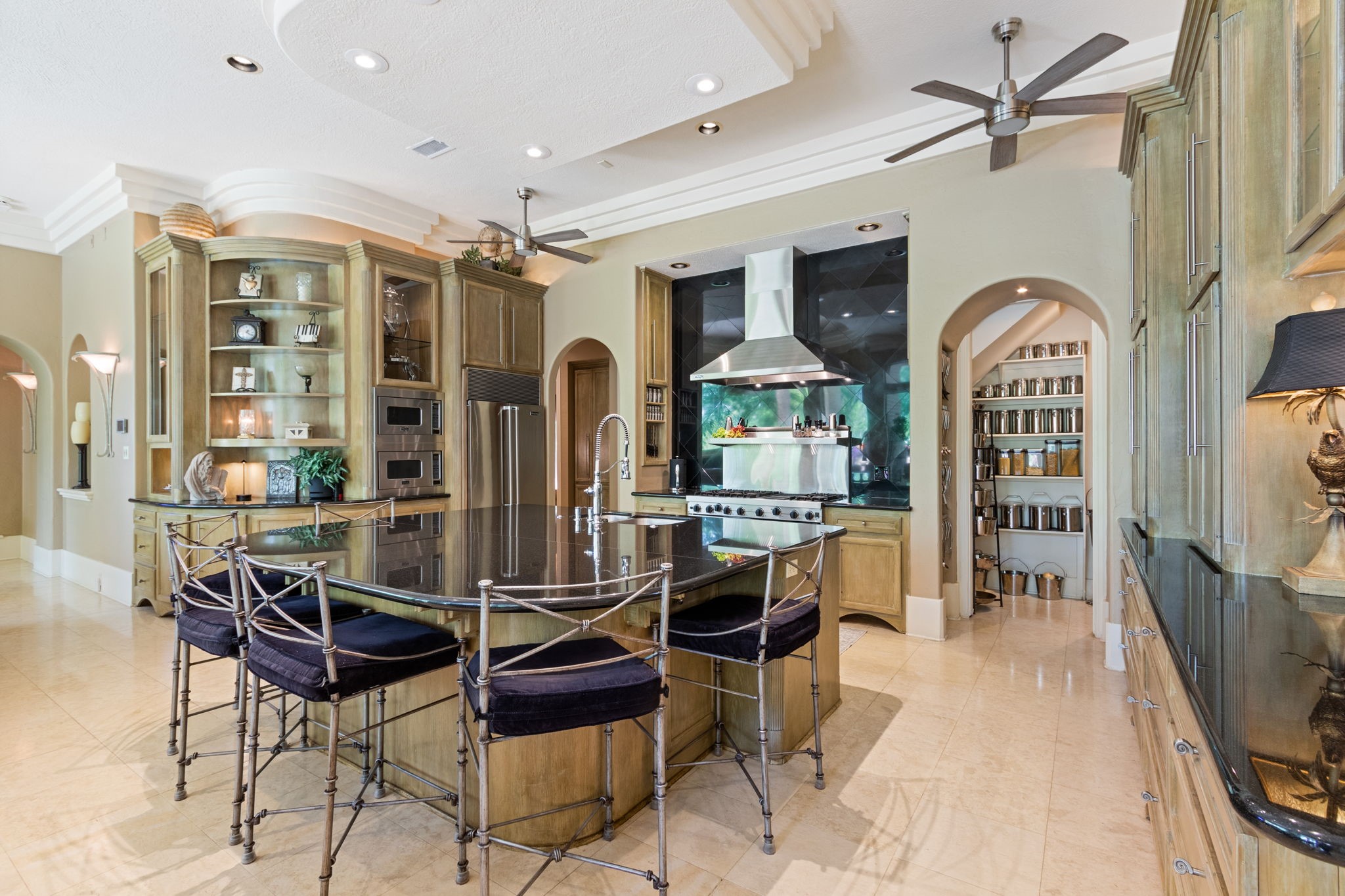 17511 Seidel Road Tomball, TX 77377 - Photo 18 of 49 This amazing kitchens offers a Viking Range with 6 burners, a grill, and double ovens. A spacious center island with seating for six with Costco storage. The custom Viking Professional vent hood has a roof mounted motor. What a dream for the cook in the family!