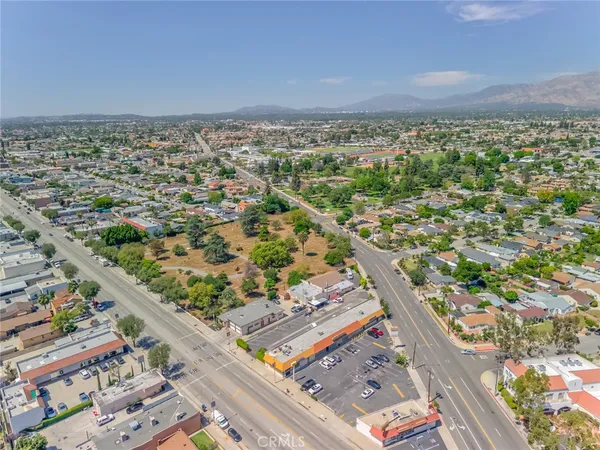 an aerial view of a city