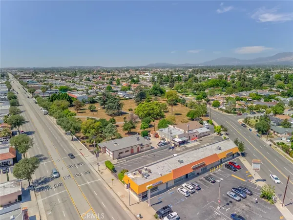 an aerial view of a city