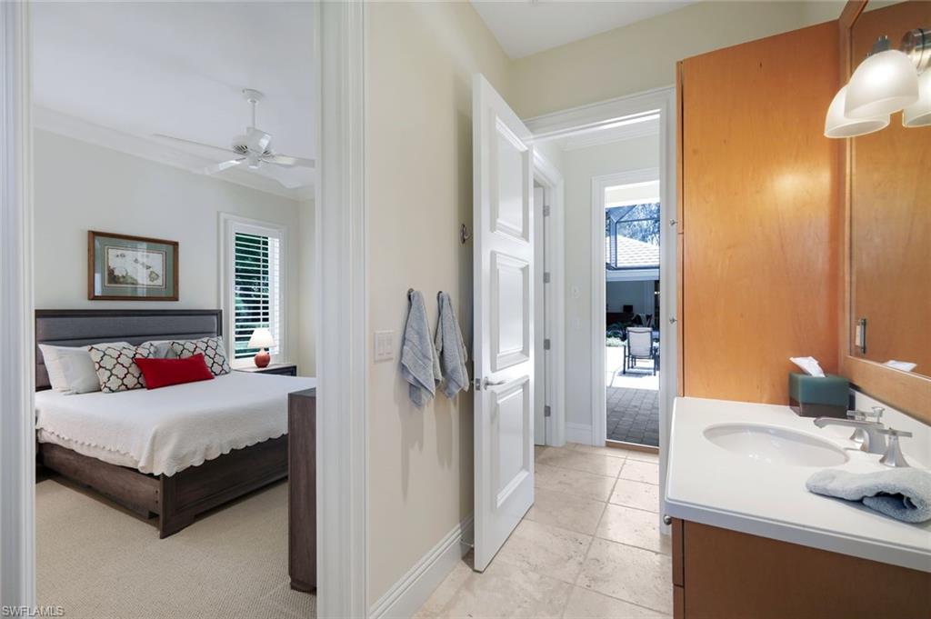 1284 Pocantico Lane Naples, FL 34110 - Photo 41 of 50 En-Suite Bath Has Access to Lanai