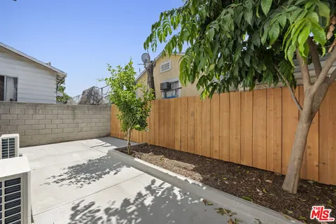 a backyard of a house