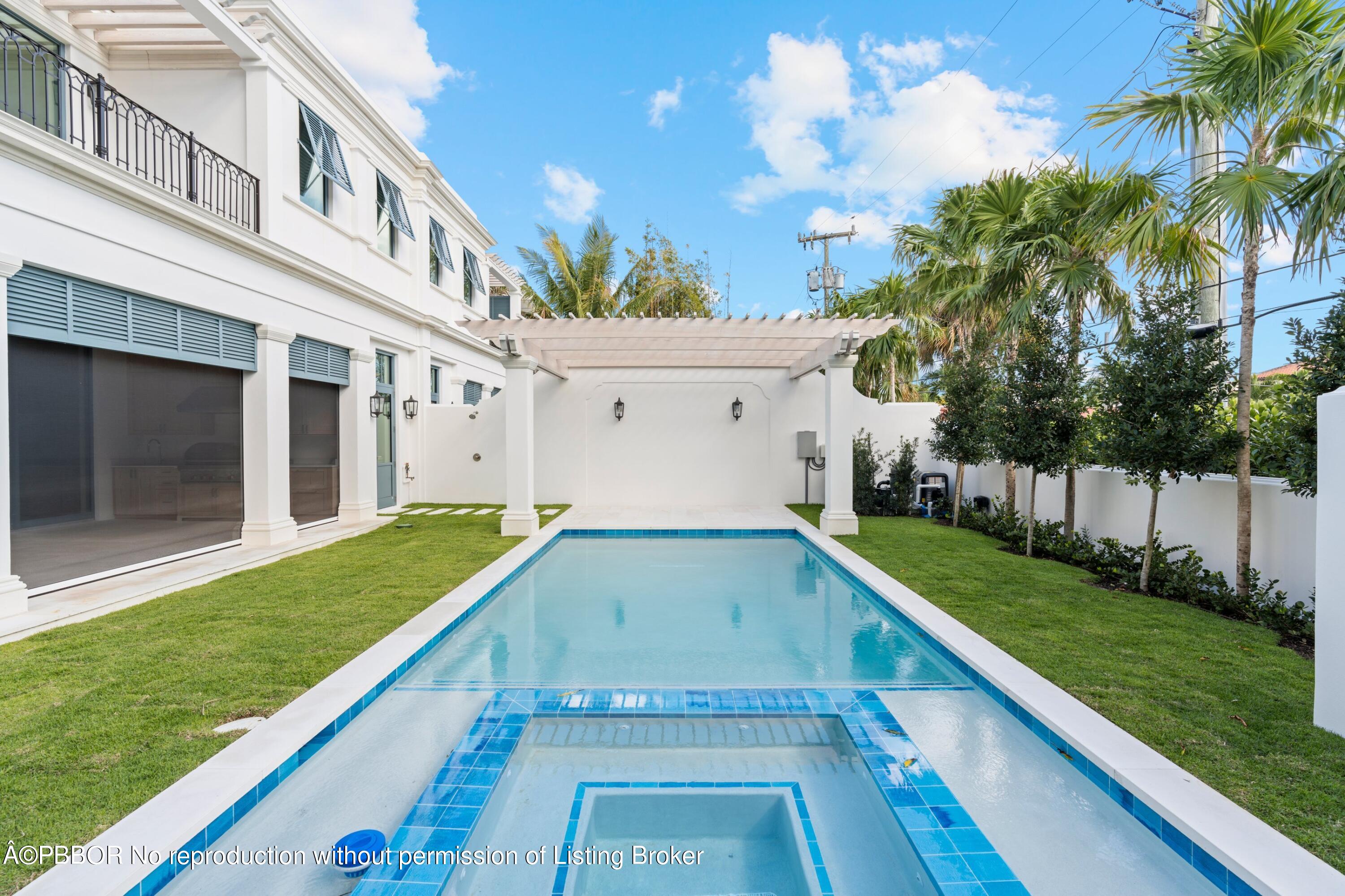 Undisclosed Address Palm Beach, FL 33480 - Photo 19 of 27 a view of backyard with swimming pool
