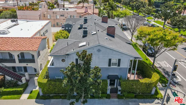 a aerial view of a house