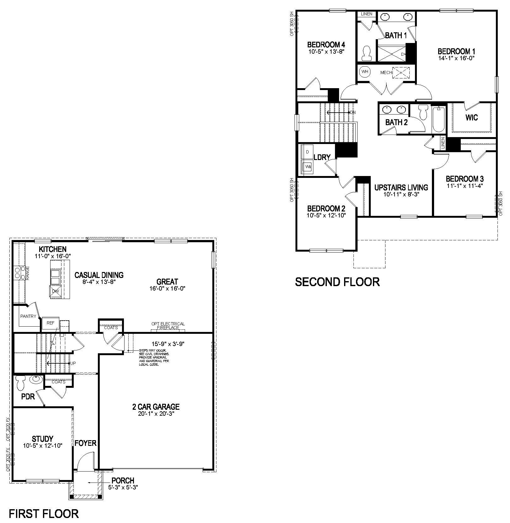 182 Whitley Way Georgetown, KY 40324 - Photo 2 of 3 X431_Stamford_-_Floor_Plans_-_KY