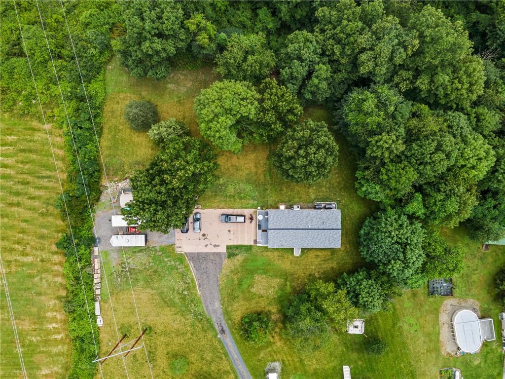 a view of a back yard