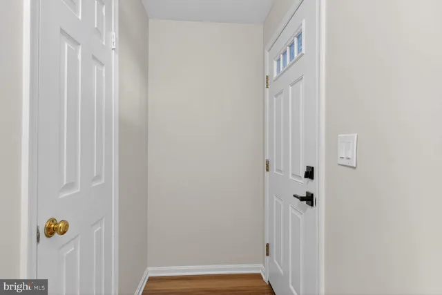 a view of front door