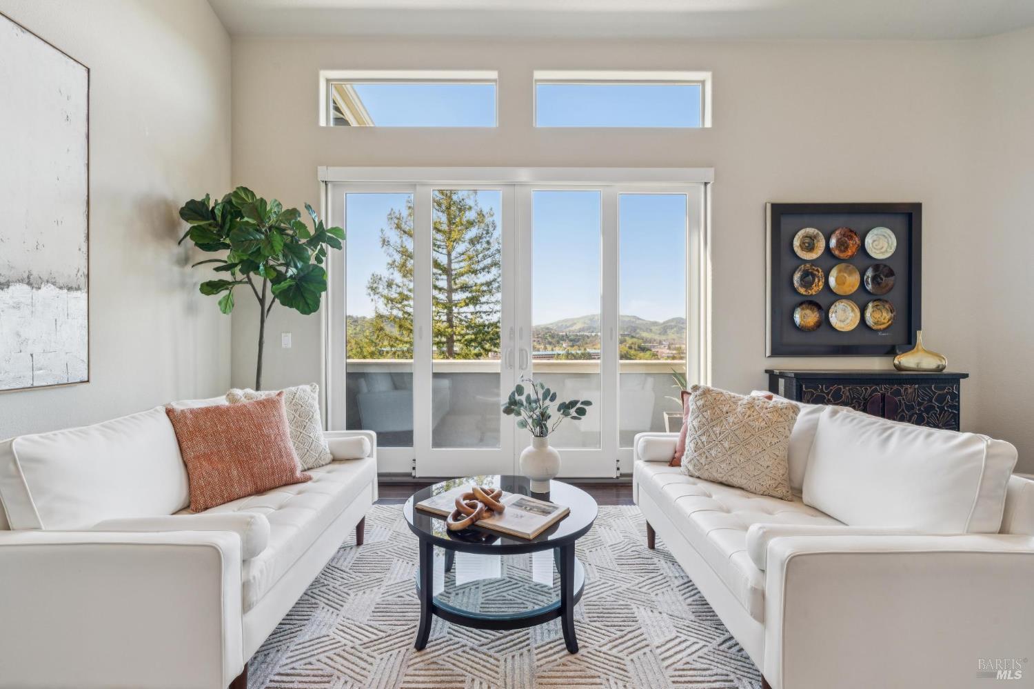 9 Edgehill Way San Rafael, CA 94903 - Photo 16 of 69 a living room with furniture and a large window