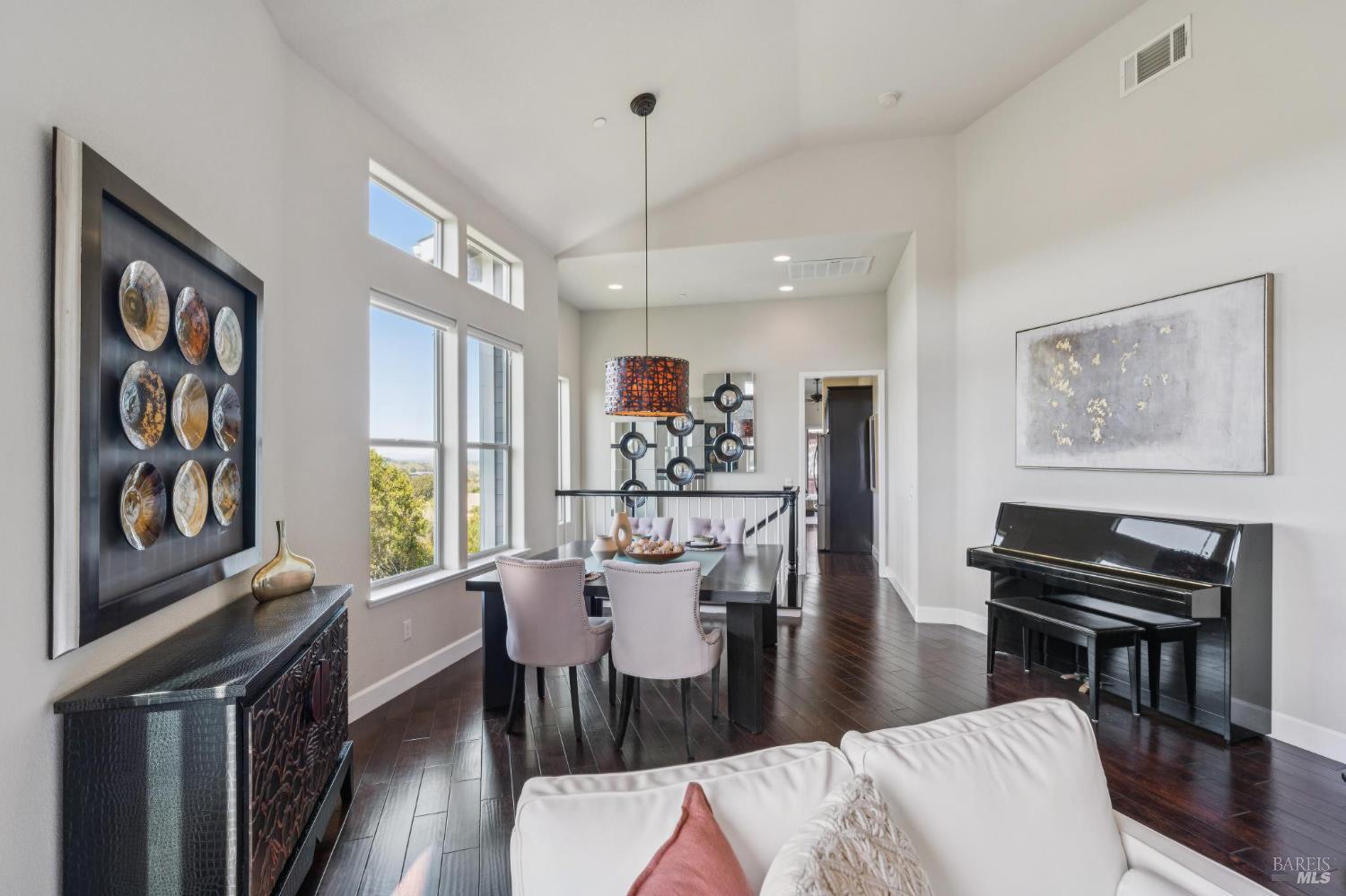 9 Edgehill Way San Rafael, CA 94903 - Photo 20 of 69 a view of a dining room with furniture window and wooden floor