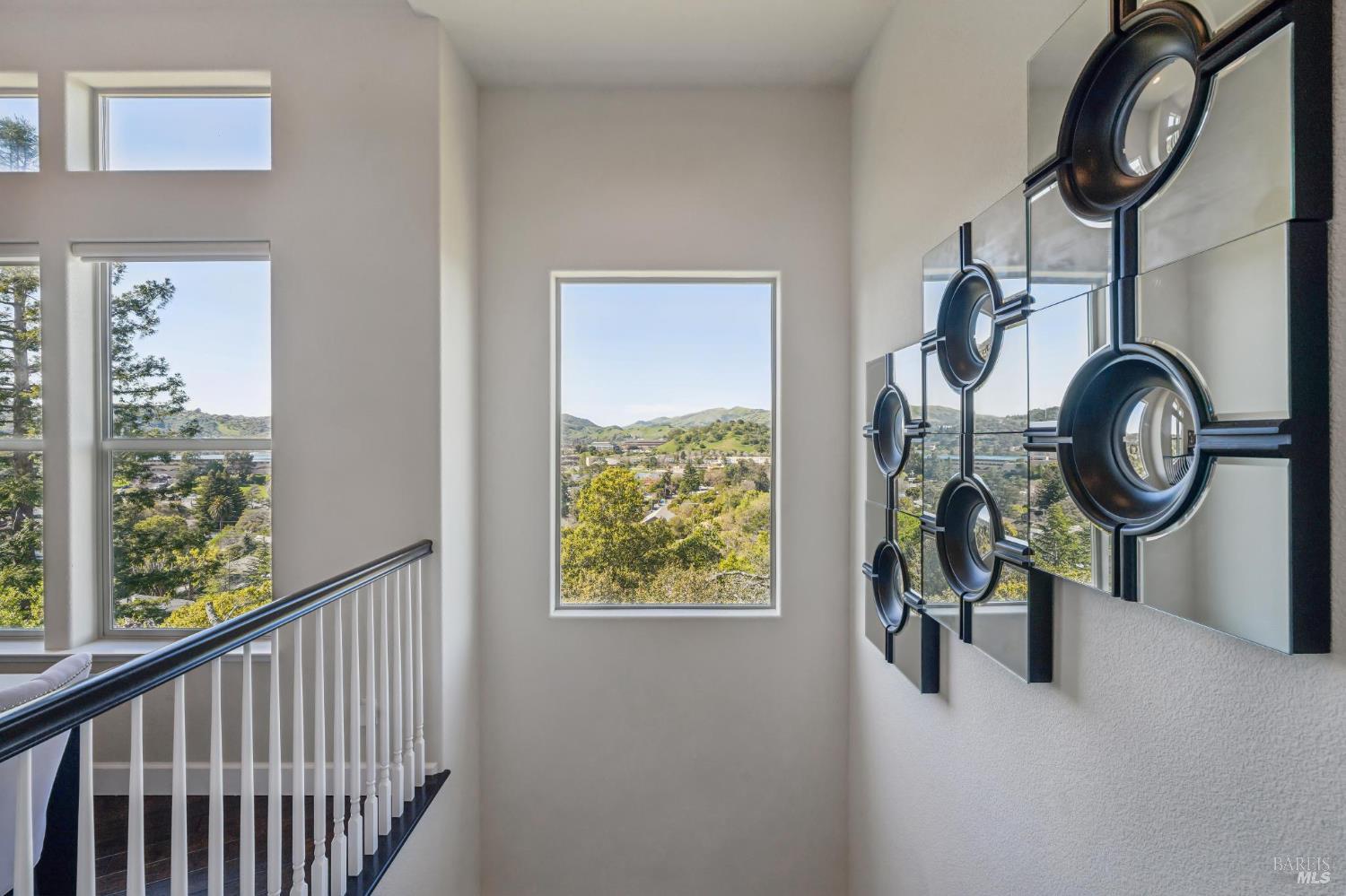 9 Edgehill Way San Rafael, CA 94903 - Photo 25 of 69 a view of a hallway with painted walls