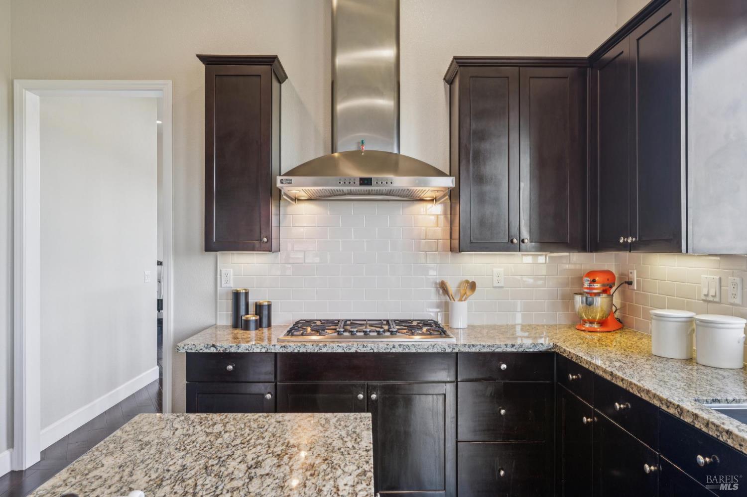 9 Edgehill Way San Rafael, CA 94903 - Photo 30 of 69 a kitchen with stainless steel appliances granite countertop a refrigerator and a sink