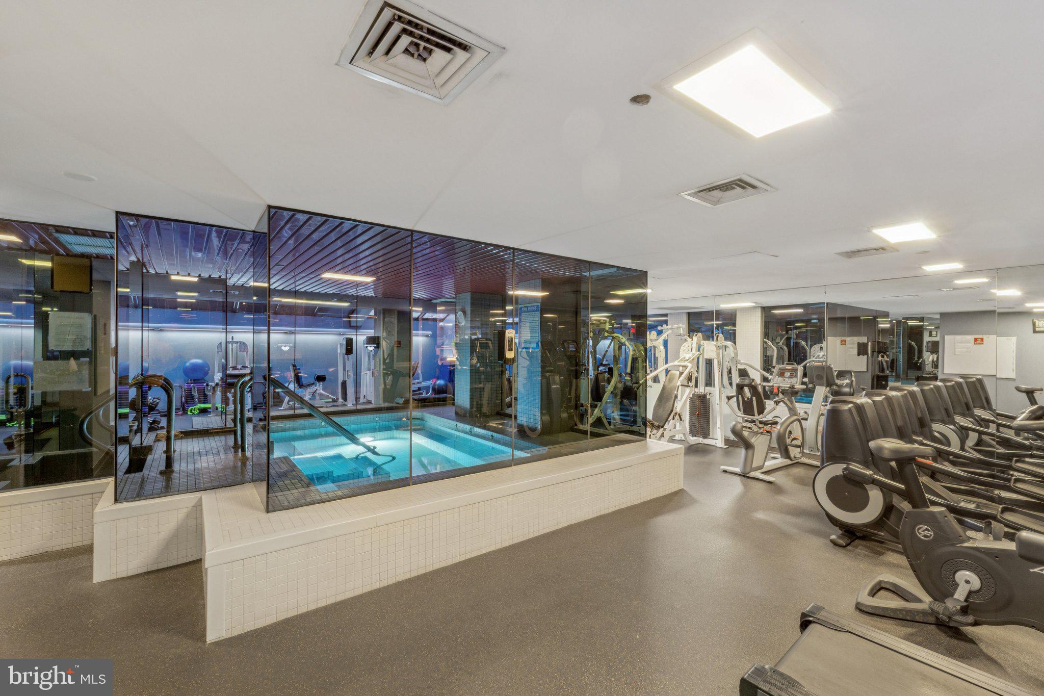 1530 Key Boulevard, Unit 929 Arlington, VA 22209 - Photo 30 of 37 a view of a room with gym equipment