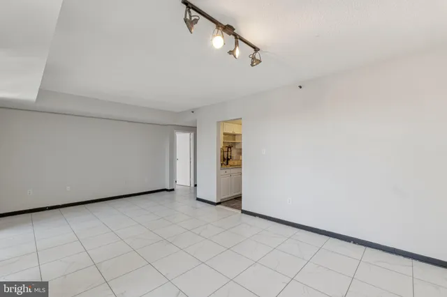 a view of an empty room