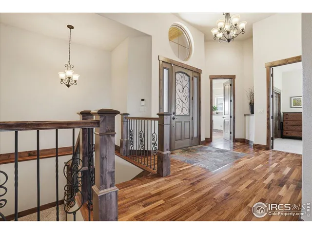 a view interior of a house with wooden floor
