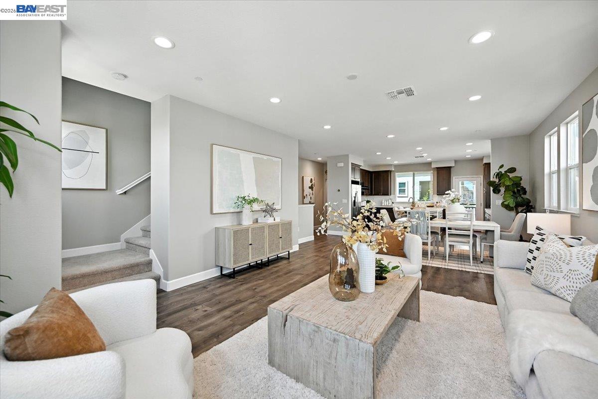 437 Ryan Terrace San Ramon, CA 94583 - Photo 10 of 30 a living room with furniture and view of kitchen