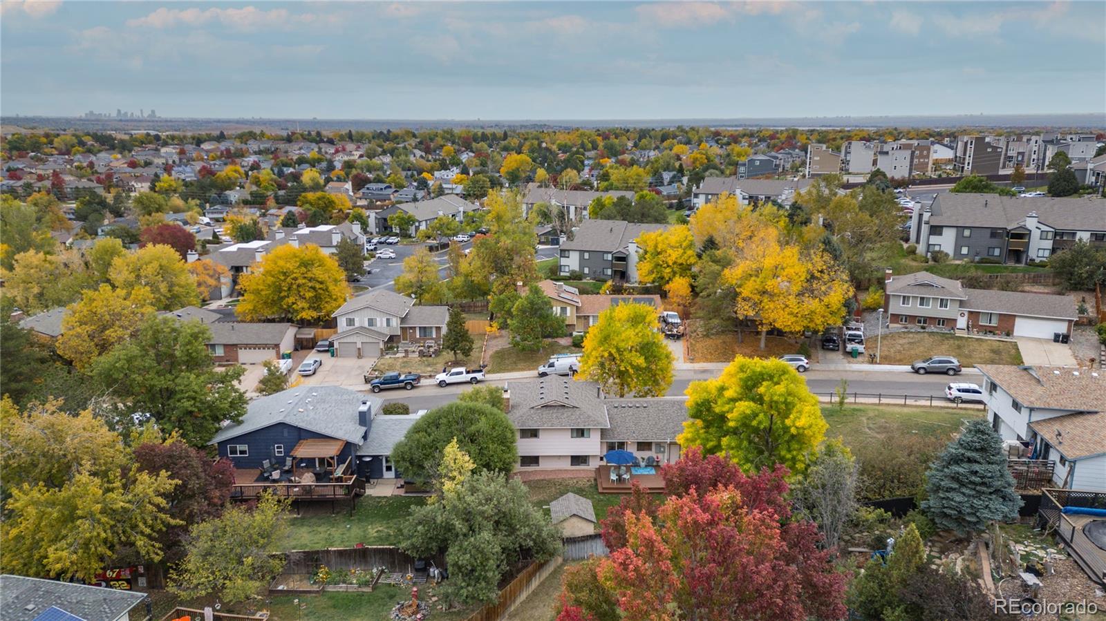 11841 West Dumbarton Drive Morrison, CO 80465 - Photo 36 of 45 an aerial view of residential houses with outdoor space