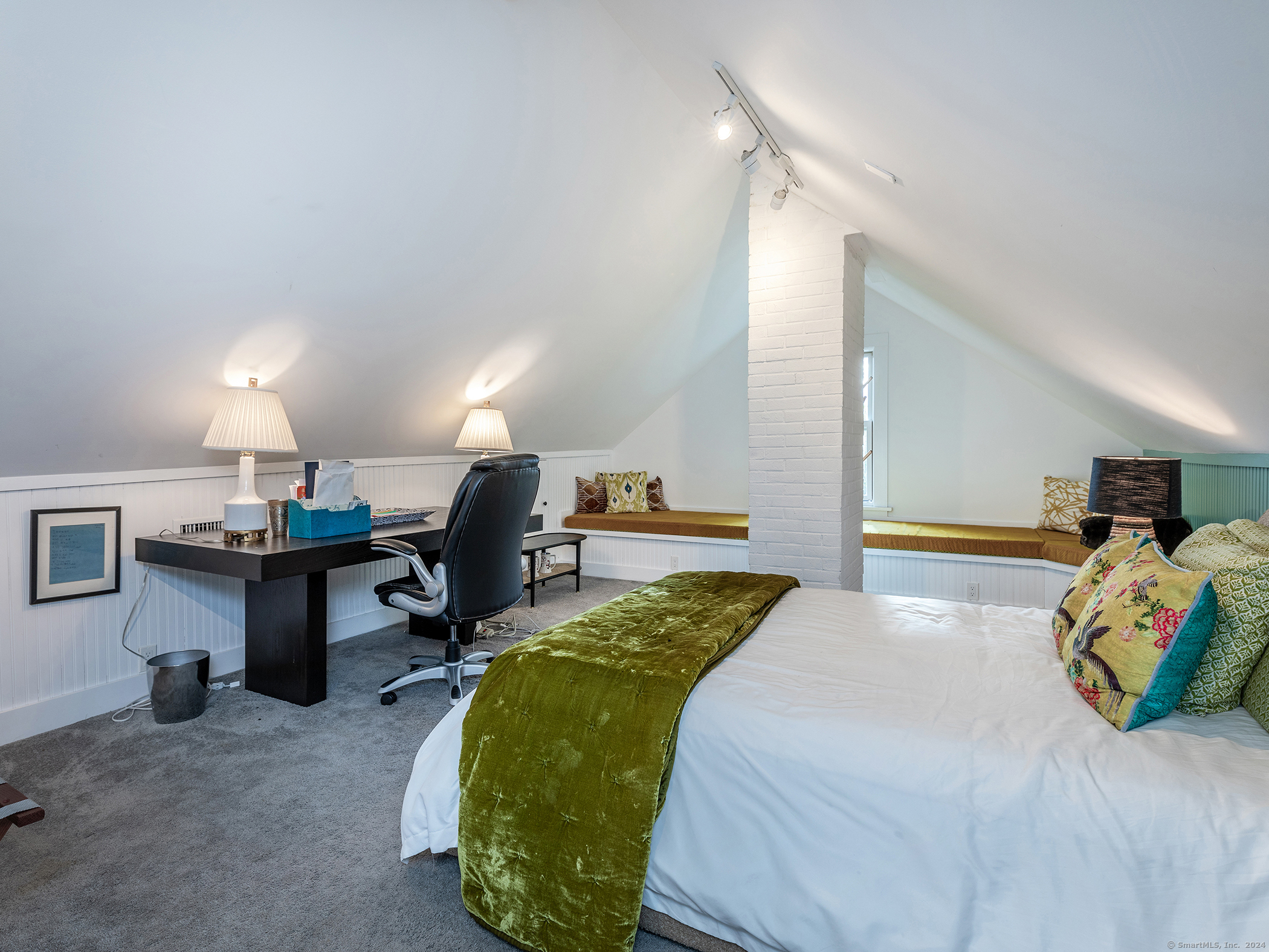 379 Lake Road Warren, CT 06777 - Photo 26 of 36 a bed room with a bed and a chair