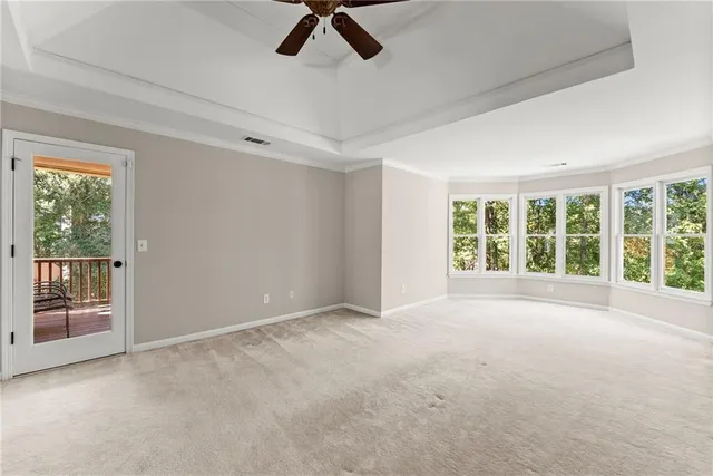 a view of a livingroom with a staircase