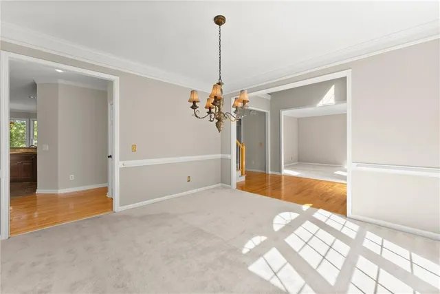 an empty room with window