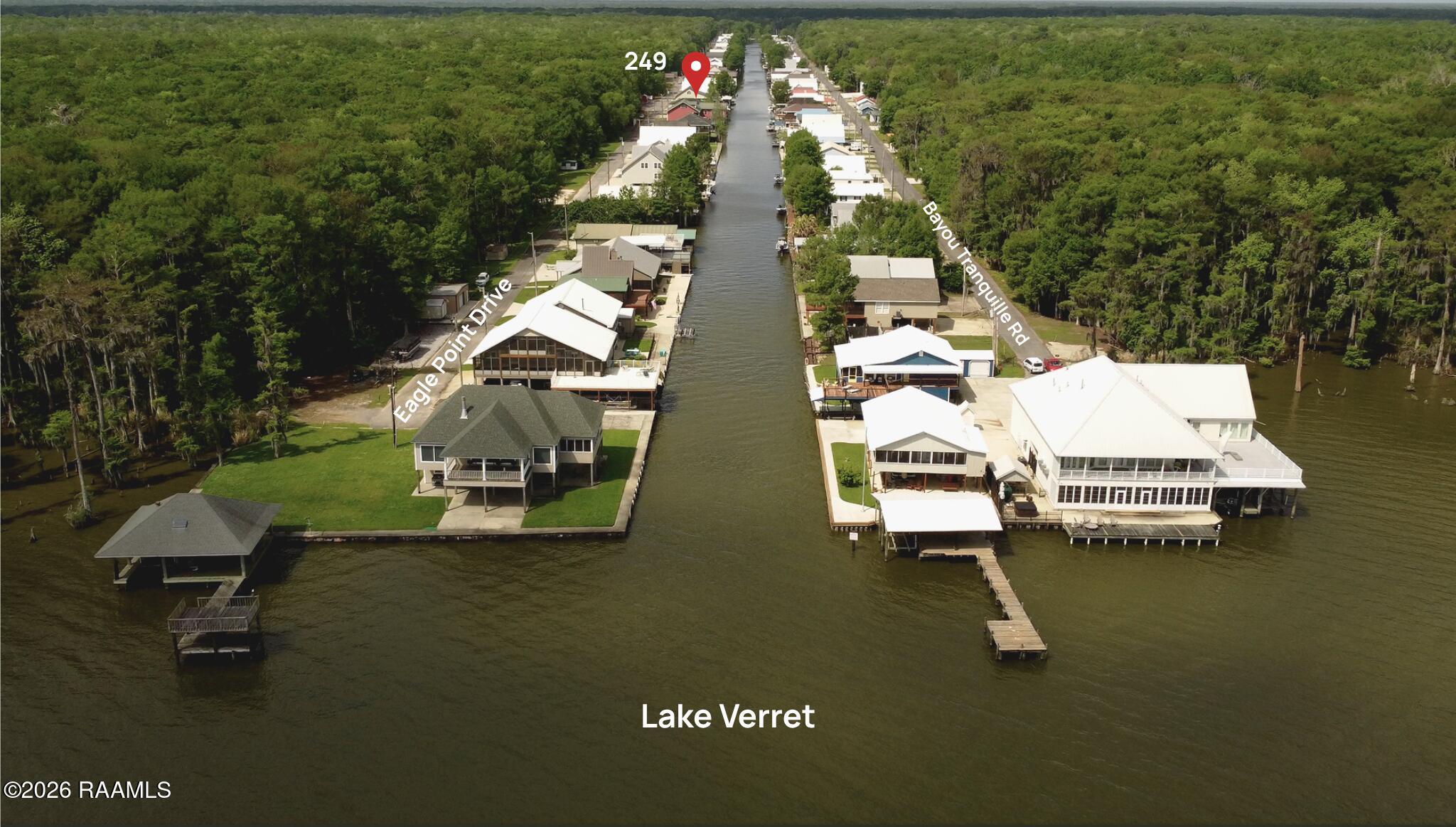 249 Eagle Point Drive Pierre Part, LA 70339 - Photo 25 of 29 aerial lake view