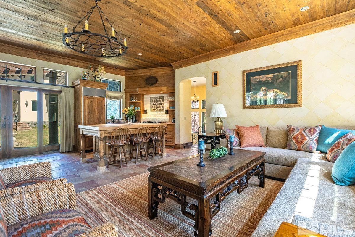 190 Yellow Jacket Road Glenbrook, NV 89413 - Photo 27 of 42 a living room with furniture and wooden floor