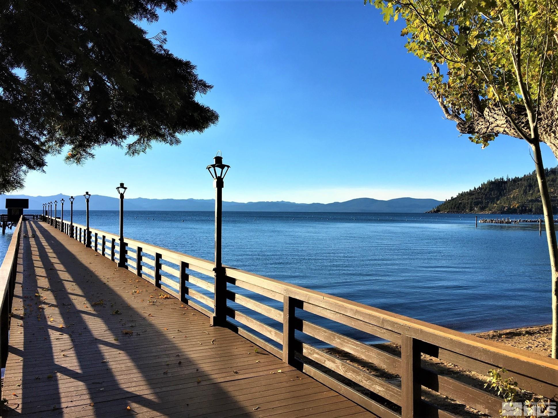 190 Yellow Jacket Road Glenbrook, NV 89413 - Photo 37 of 42 a view of deck with large ocean view