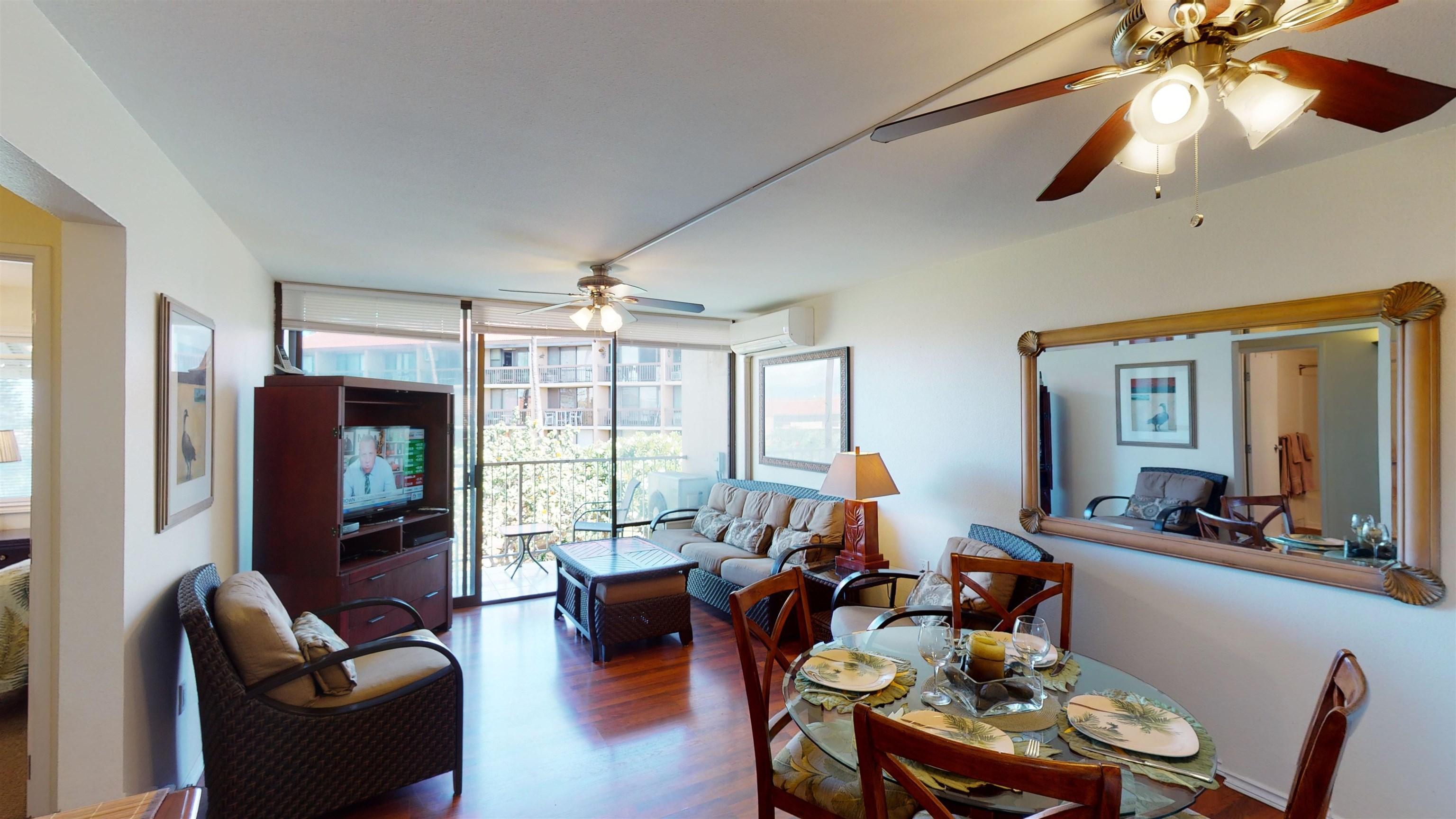 2219 South Kihei Road, Unit A408 Kihei, HI 96753 - Photo 14 of 30 a living room with furniture fireplace and flat screen tv