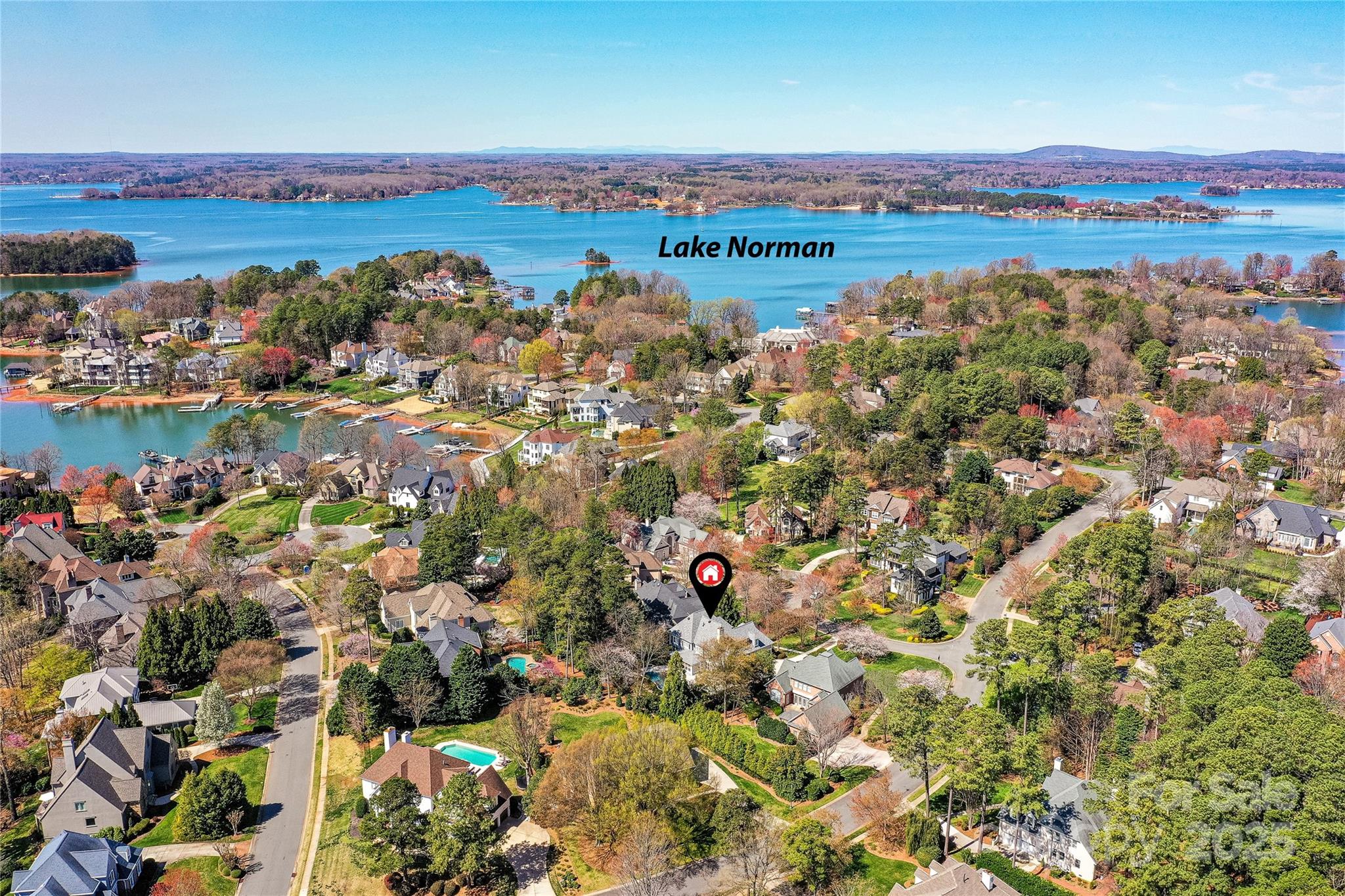 18512 Square Sail Road Cornelius, NC 28031 - Photo 3 of 40 an aerial view of a residential houses with outdoor space