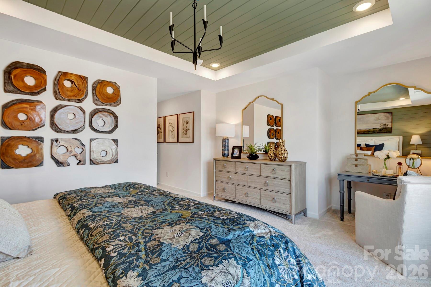 1452 Kate Cecil Way York, SC 29745 - Photo 25 of 27 a bedroom with a bed and a dresser in it