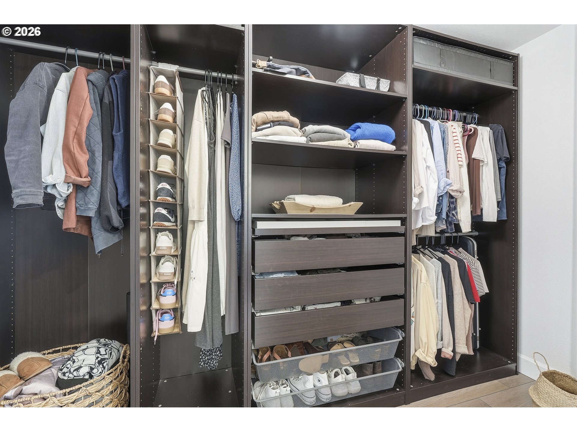 15680 South Wave Road Mulino, OR 97042 - Photo 26 of 43 a view of walk in closet with clothes and shoes