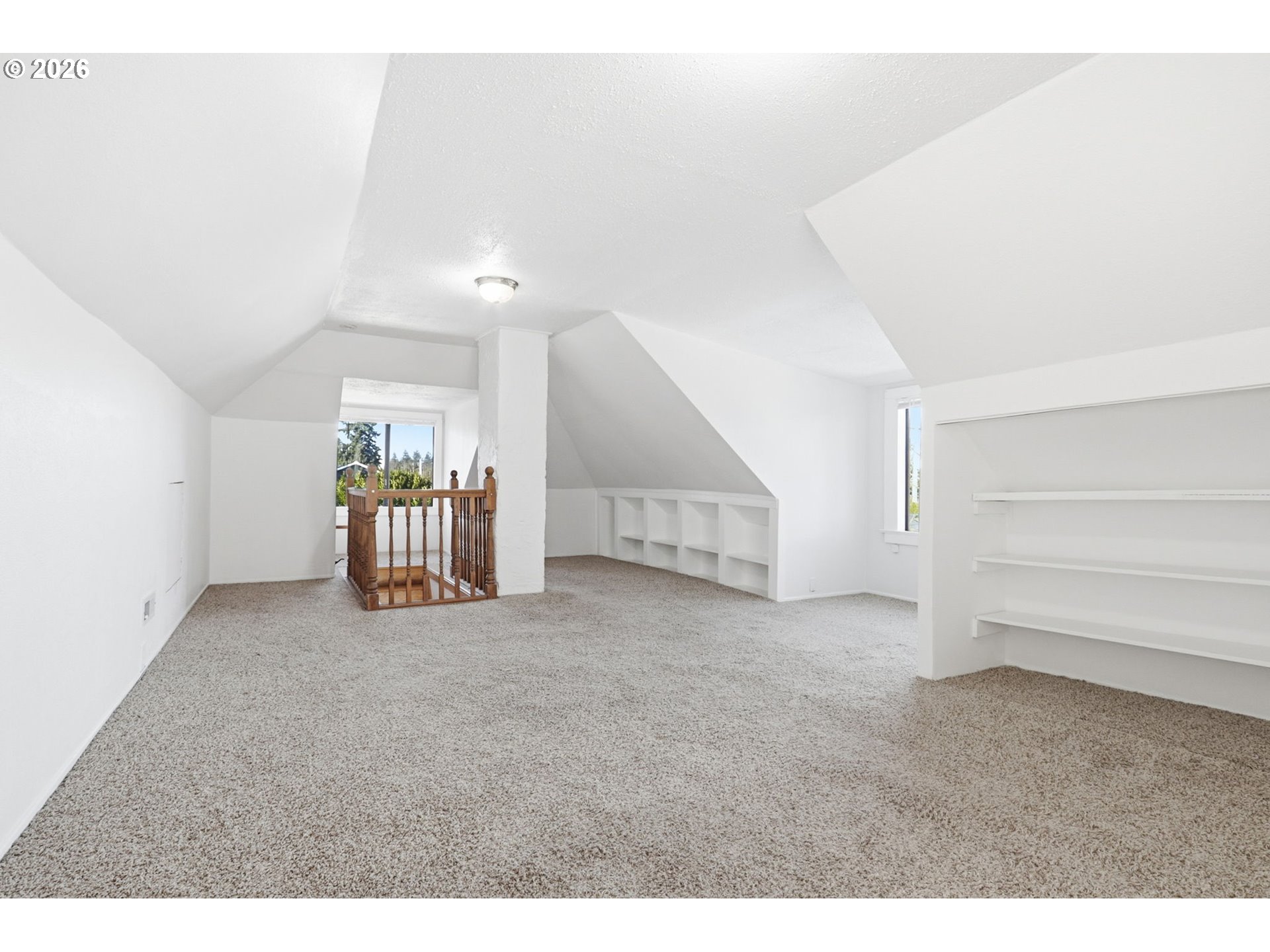 25 Southeast 76th Avenue Portland, OR 97215 - Photo 26 of 48 a view of an empty room with stairs and ventilation