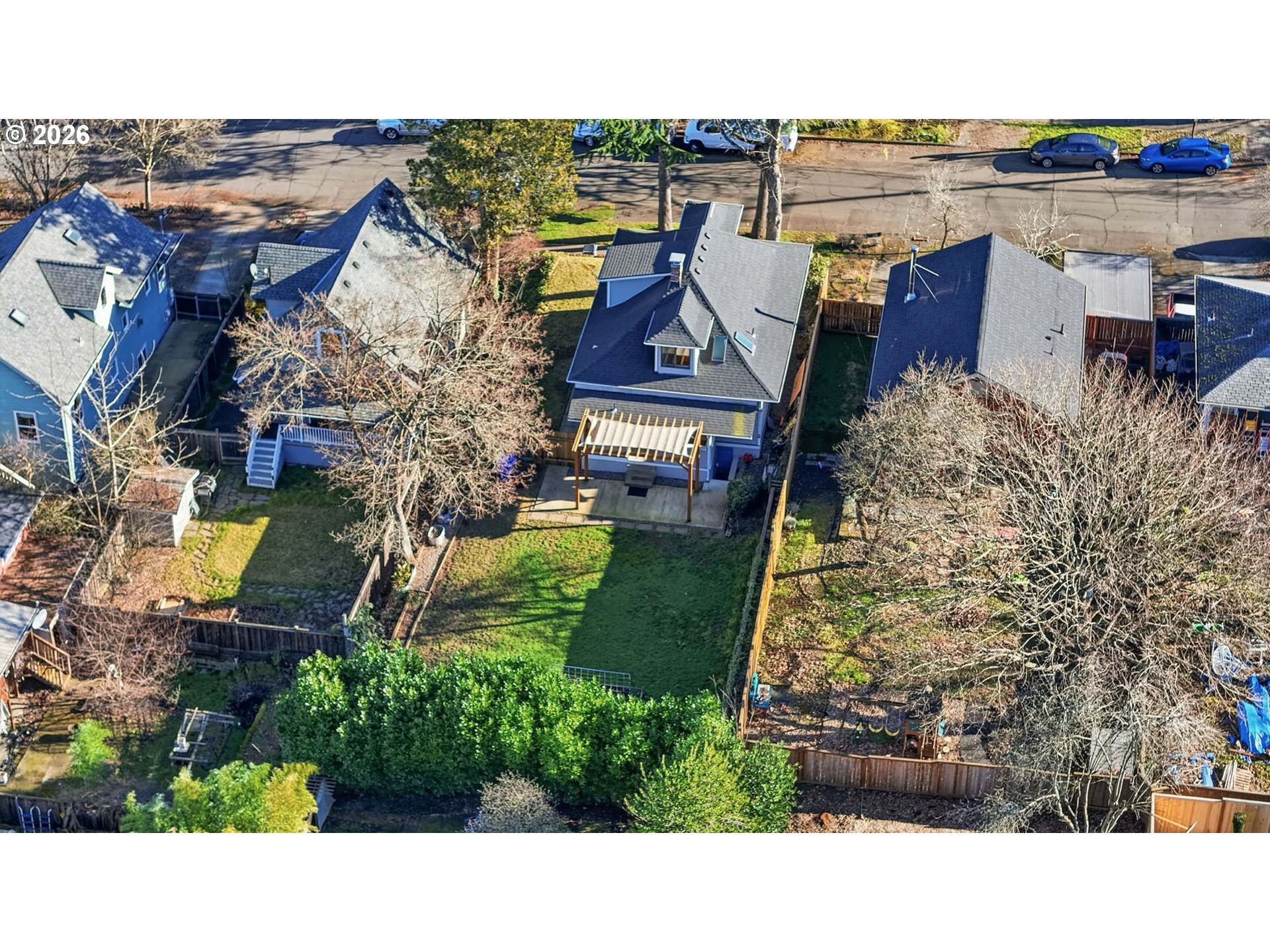 25 Southeast 76th Avenue Portland, OR 97215 - Photo 30 of 48 an aerial view of a house with a garden