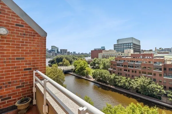 a view of balcony with city view