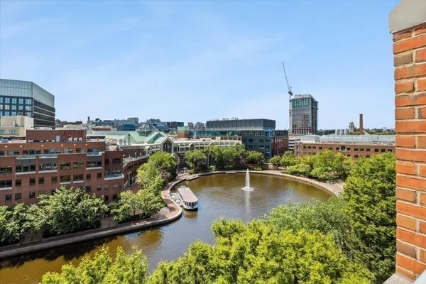 a view of swimming pool from a balcony