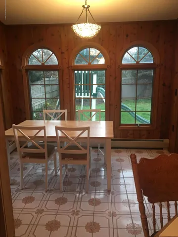 a living room with a large window